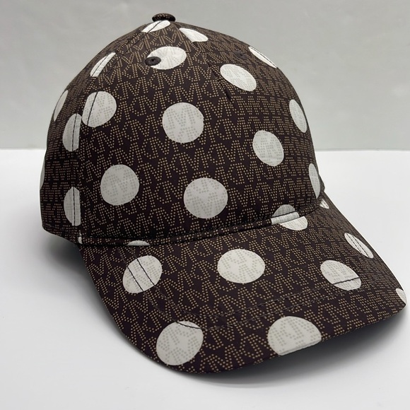 Michael Kors Accessories - Michael Kors Women's Baseball Cap Hat Adjustable OS Chocolate BROWN DOTS
NWT